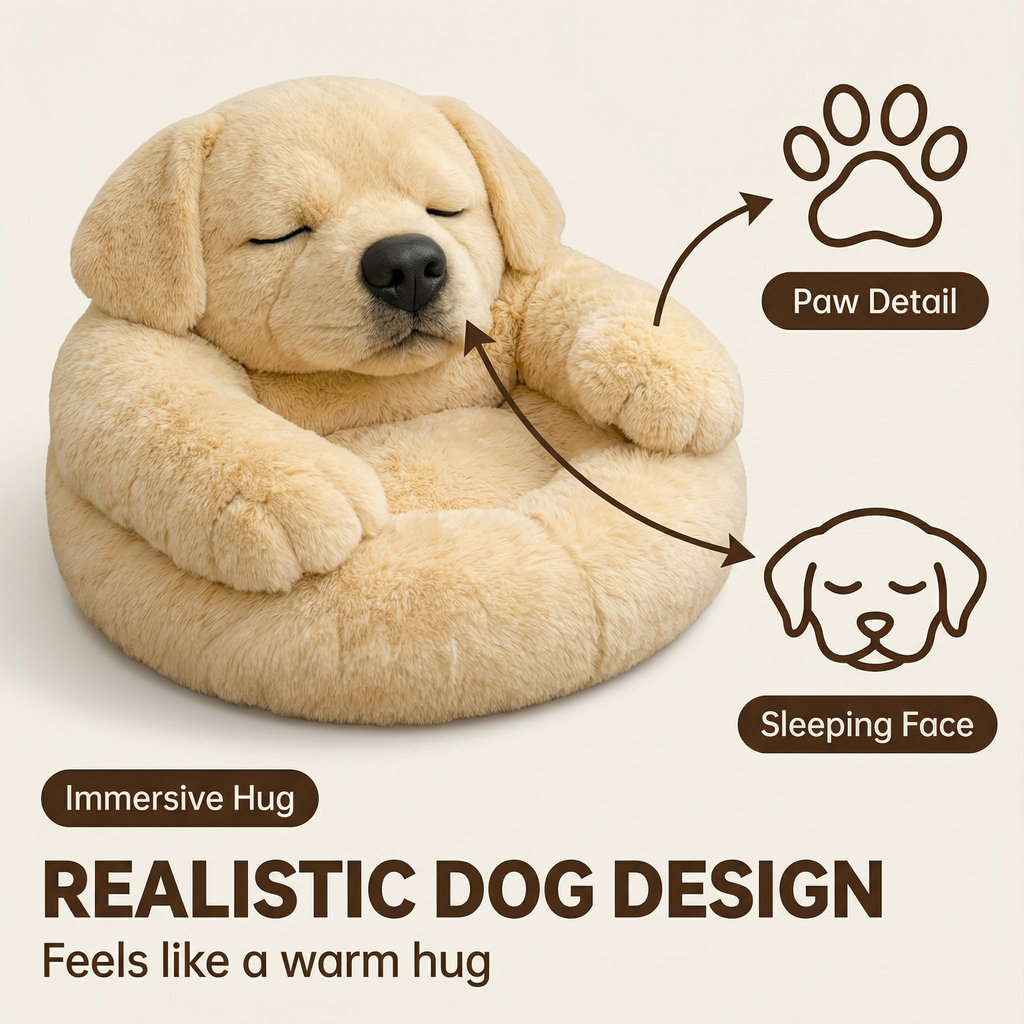 🔥Save up to 50% OFF ends soon🌟🐶 Fluffy dog sleeping bag– Soft, Warm & Purrfectly Cozy😴💤