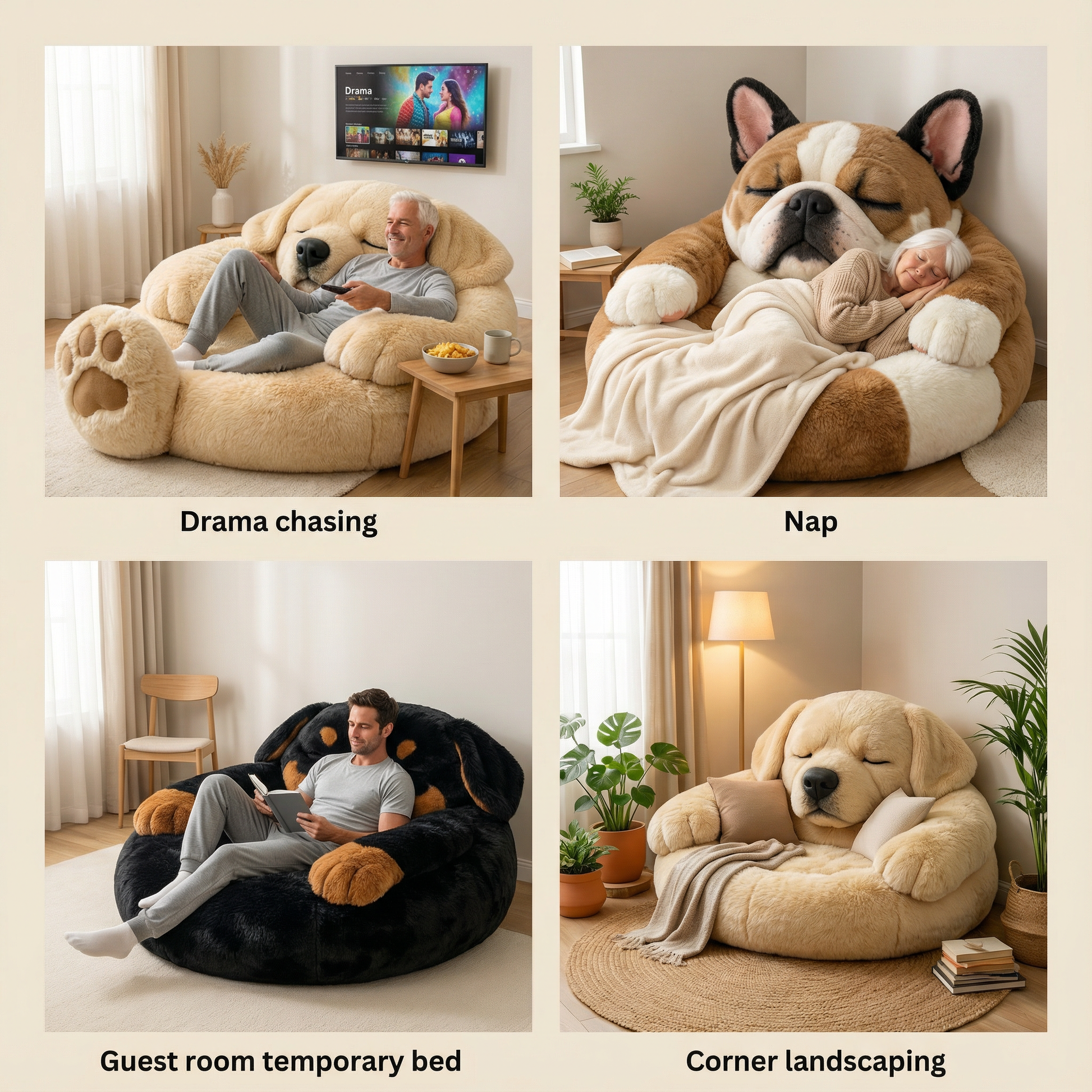🔥Save up to 50% OFF ends soon🌟🐶 Fluffy dog sleeping bag– Soft, Warm & Purrfectly Cozy😴💤