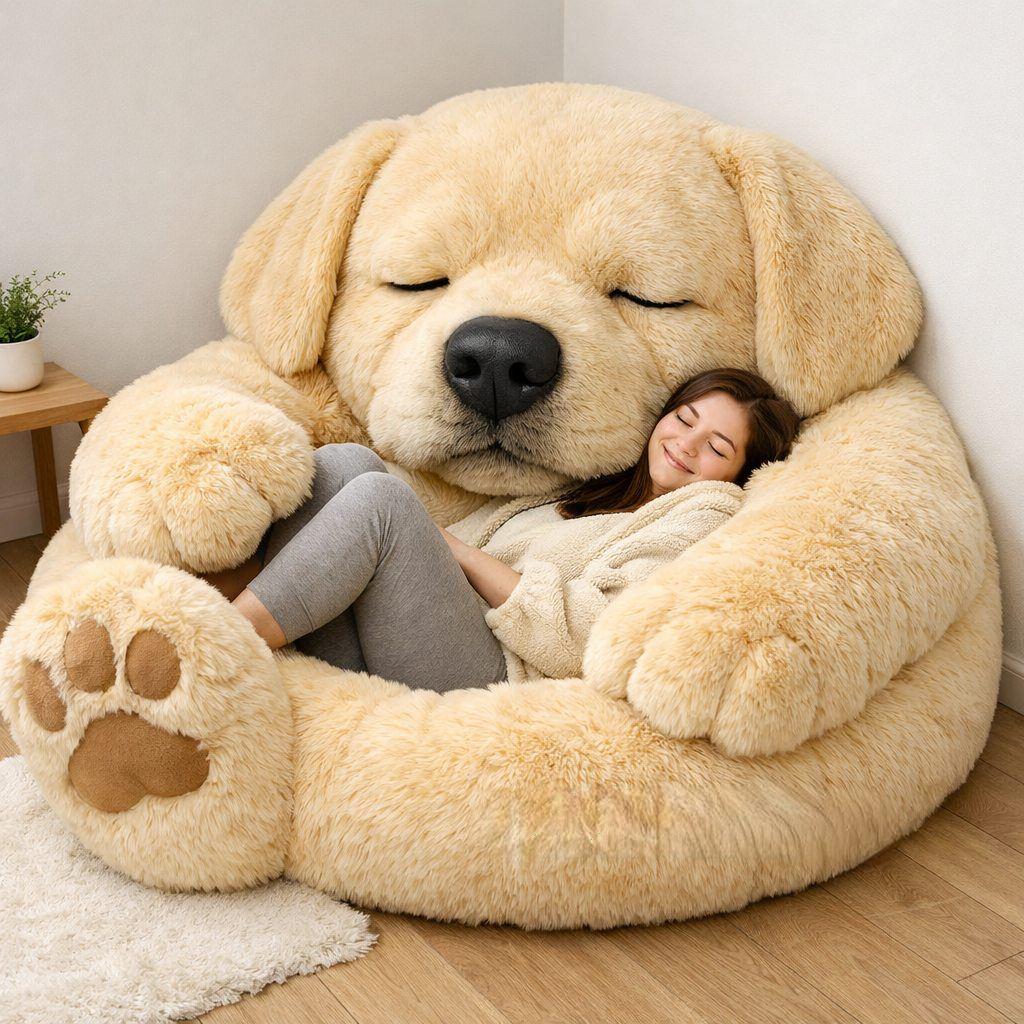 🔥Save up to 50% OFF ends soon🌟🐶 Fluffy dog sleeping bag– Soft, Warm & Purrfectly Cozy😴💤